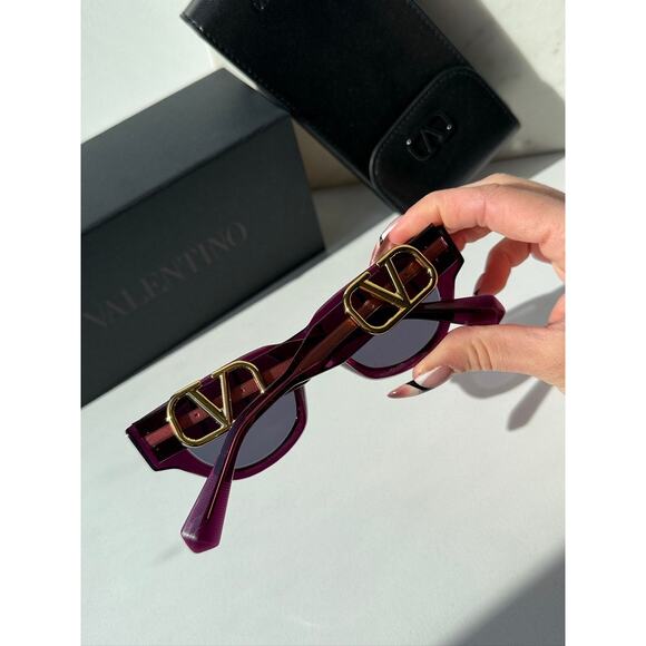 NEW Valentino V-Due VLS103-D Purple Cat Eye Sunglasses main image 6
